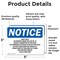 Signmission Roof Deck No Person Under The Age Of 18 OSHA Notice Sign, Vinyl Decal, 5in W x 3.5in L, 2PK OS-2PACK-NS-D-35-L-18123 - alternate 4
